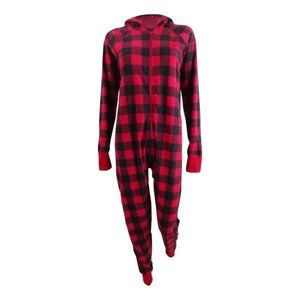 Family Pajamas Women's Buffalo-Check Hooded Pajamas